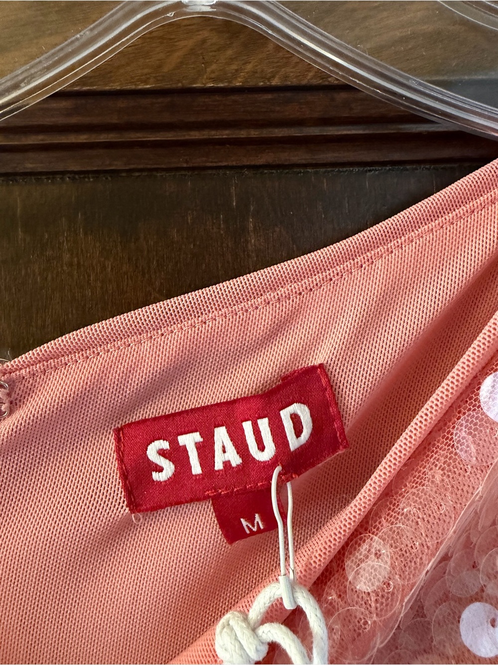 STAUD Eton Pink Sequin Mini Dress - Picture 3 of 5